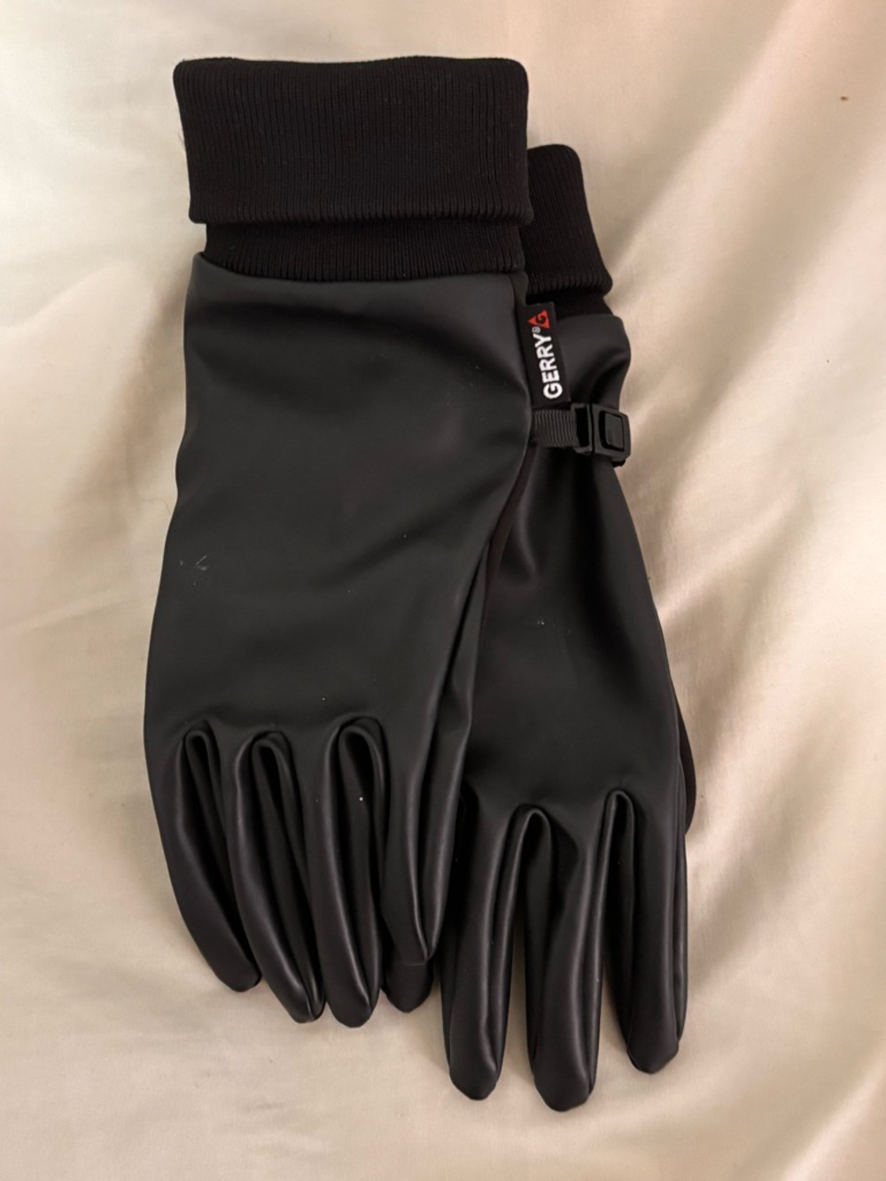GERRY Black rains Gloves with Knit Cuff